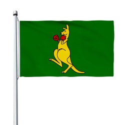 Kangaroo Boxing Flag Banner