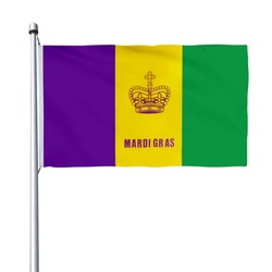 Mardi Gras (Fat Tuesday) Flag Banner