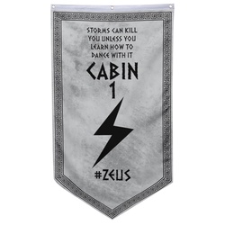 Camp Half Blood Cabins Pennant Flag Cabin 1 Zeus Banner