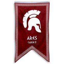 Camp Half Blood Cabins Pennant Flag Cabin 5 Ares Banner