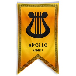 Camp Half Blood Cabins Pennant Flag Cabin 7 Apollo Banner
