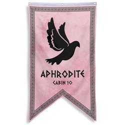 Camp Half Blood Cabins Pennant Flag Cabin 10 Aphrodite Banner