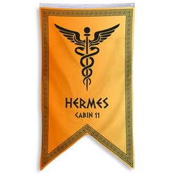 Camp Half Blood Cabins Pennant Flag Cabin 11 Hermes Banner