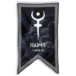 Camp Half Blood Cabins Pennant Flag Cabin 13 Hades Banner