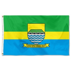 Bandung City, Indonesia Flag  Banner