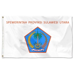 North Sulawesi Province, Indonesia Flag Banner