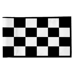 Standard Golf Flag Double Side Checkered Golf Pin Flag Banner Black