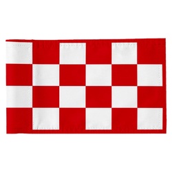 Standard Golf Flag Double Side Checkered Golf Pin Flag Banner Red