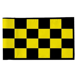 Standard Golf Flag Double Side Checkered Golf Pin Flag Banner Yellow