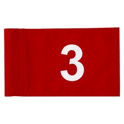 Standard Golf Flag Double Side Number 3 Golf Pin Flag Banner