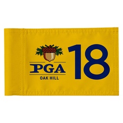 Standard Golf Flag Double Side PGA 18 Championship Golf Pin Flag Banner Yellow