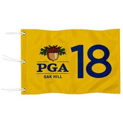 Standard Golf Flag Double Side PGA 18 Championship Golf Pin Flag Banner Grommet Yellow