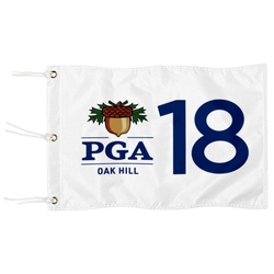 Standard Golf Flag Double Side PGA 18 Championship Golf Pin Flag Banner Grommet White