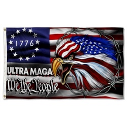 We The People 1776 Flag Ultra MAGA Eagle Banner