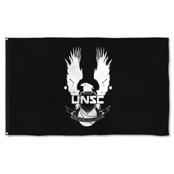 United Nations Space Command Halo Inspired UNSC Flag Banner