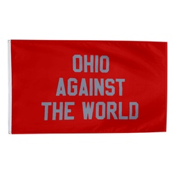 Ohio Against The World Flag Red Banner