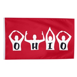 Ohio State Saturdays Flag Banner