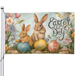 Happy Easter Day Flag Banner 1