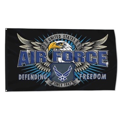 Air Force Defender Black Flag Banner