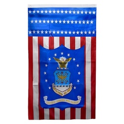 Air Force USA Flag Vertical Flag Banner