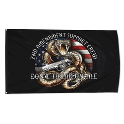 2nd Amendment Gadsden Flag Banner