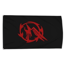 Mandalorian Clan Flag Banner Black