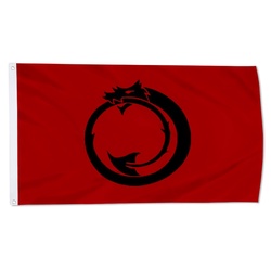 Mandalorian Clan Flag Banner Red