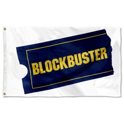 Blockbuster Video Flag banner