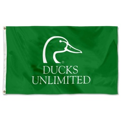 Ducks Unlimited Flag Banner Green