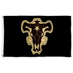 Black Clovers Black bulls Banner Flag