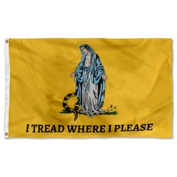 I Tread where I Please Flag Banner