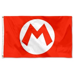 Mario emblem Flag Banner