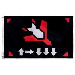 Super Earth Stratagem 500 kg Bomb Morale Flag Banner