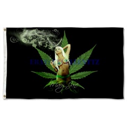 Weed Cannabis Marijuana Flag Banner