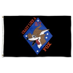 2-7 Company Crazy Like A Fox Flag Banner