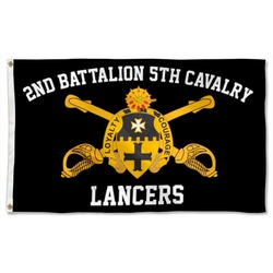 2nd Battalion 5th Cavalry Flag Lancers Banner