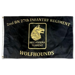 2nd BN 27th Infantry Regiment Flag Banner Wolfhounds