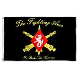 60th Air Defense Artillery Flag black