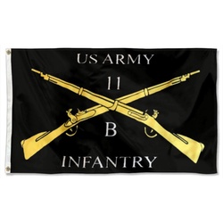 US Army 11-B Cross Rifle Infantry Flag Banner