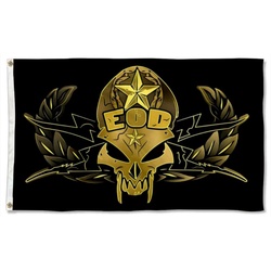 EOD Skull Flag Banner