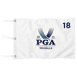 2024 Pga Championship Flag Valhalla golf white embroidered pin  Golf Flag Banner Grommets