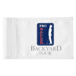 BACKYARD TOUR Golf Flag Banner
