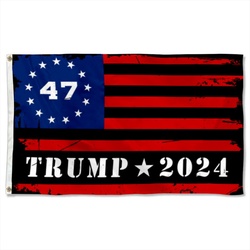 47th Trump 2024 Flag Banner