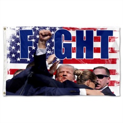 Fight Trump 2024 Flag Banner
