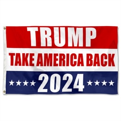 Take America Back Trump 2024 Flag Banner