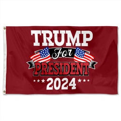 Trump for President 2024 Flag Banner