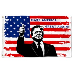 Trump 2024 Flag Banner Make America Great Again Flags Banner