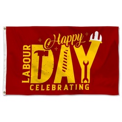 Happy Labor Day Celebrating Flag Banner 880624