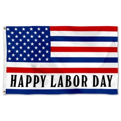 Happy Labor Day Flag Banner 380624