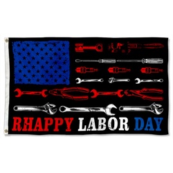 Happy Labor Day Flag Banner 580624